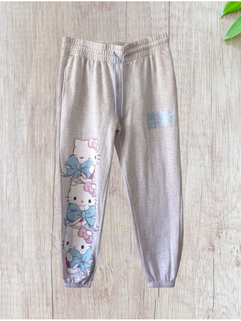Hello Kitty Sweatpants Heather Grey | Coquette Kawaii Y2K NWOT